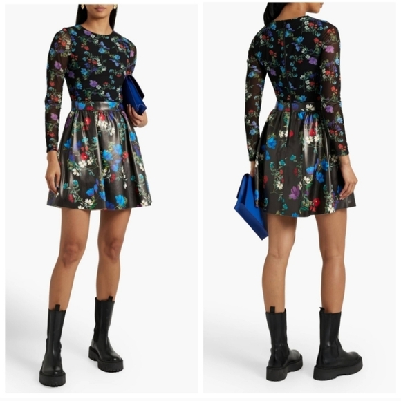 Alice + Olivia Chara Vegan Mini Dress size 12 - Picture 3 of 16